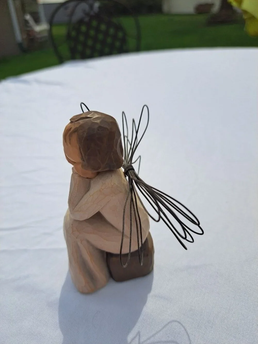 Willow Tree Angel Of Caring Figurine Susan Lordi Box Demdaco Hand-Painted Resin - Picture 5 of 10